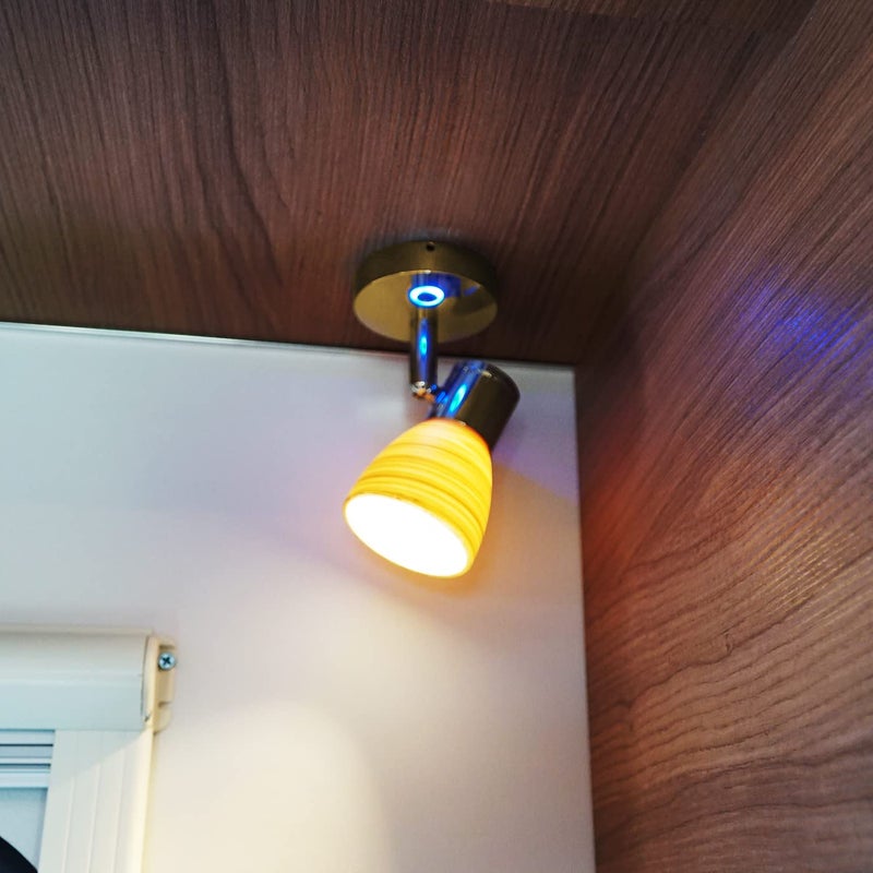 THALASSA Small 12V Marine Reading Lights with USB Port, Boat Interior Lights Bedside Cabin Lamp, Surface Mounted on Camper Caravan Motorhome Indoor Lighting with Built-in Touch Switch, Warm White - Image 3